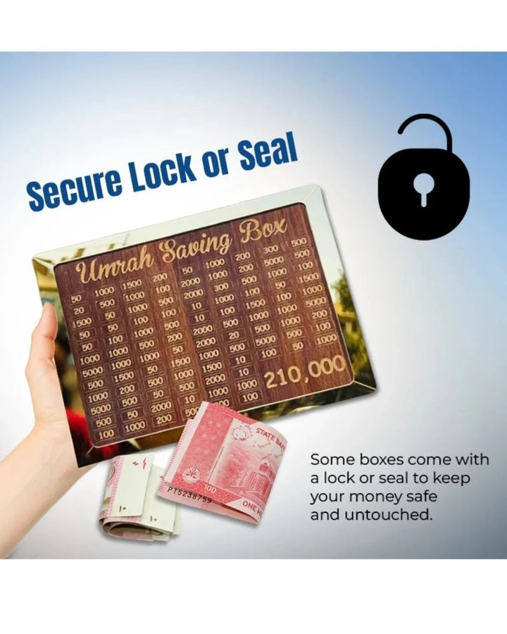 Wooden Umrah Saving Box